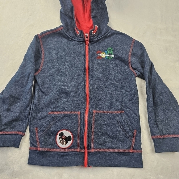 Disney Parks 2018 Hoodie Medium M Authentic Walt Disney World Mickey Full Zip - Picture 1 of 10